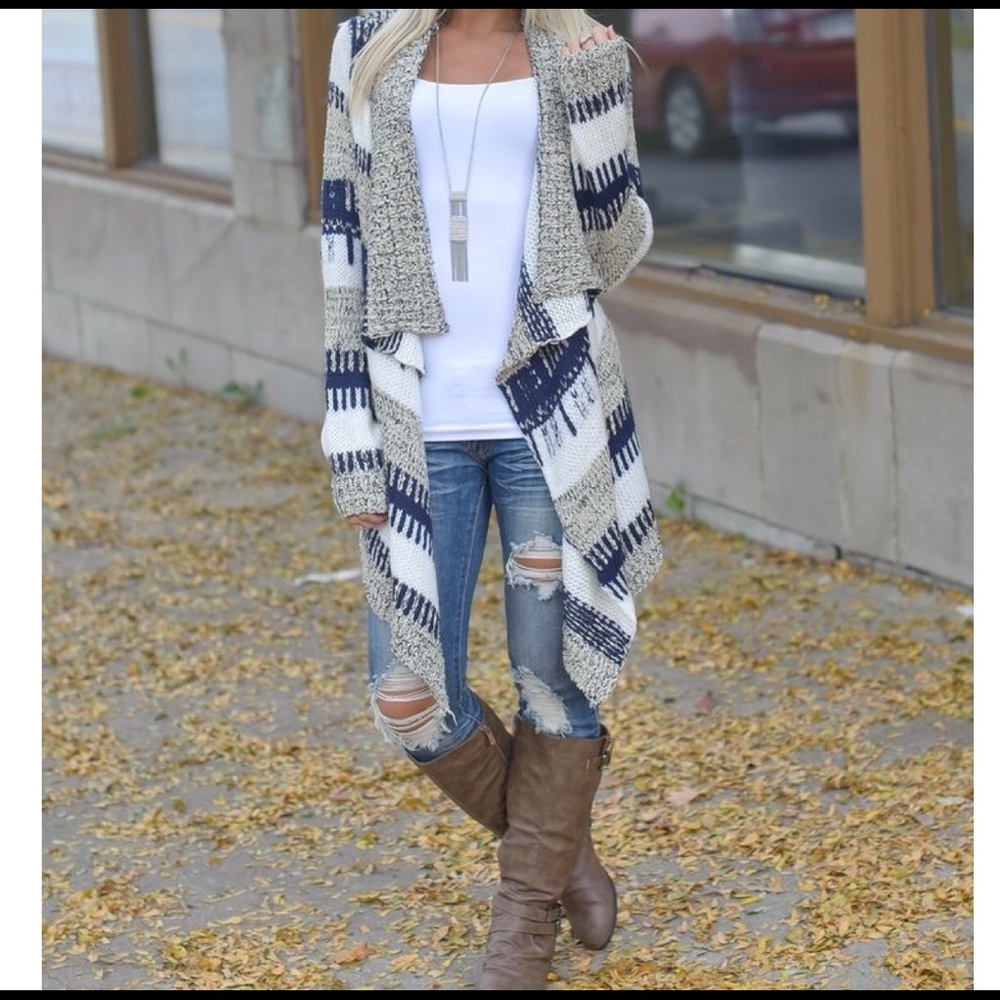 Striped cardigan